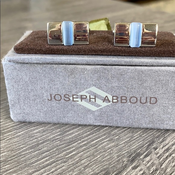 Joseph Abboud vintage silver cuff links w/ box - Picture 4 of 4